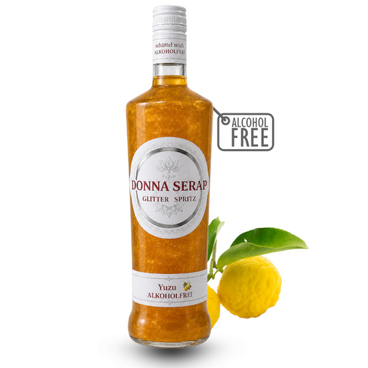 Spritz, Aperitif, Aperitivo, Glitzer Spritz, glitter Sprit, Donna Serap, Alkoholfrei