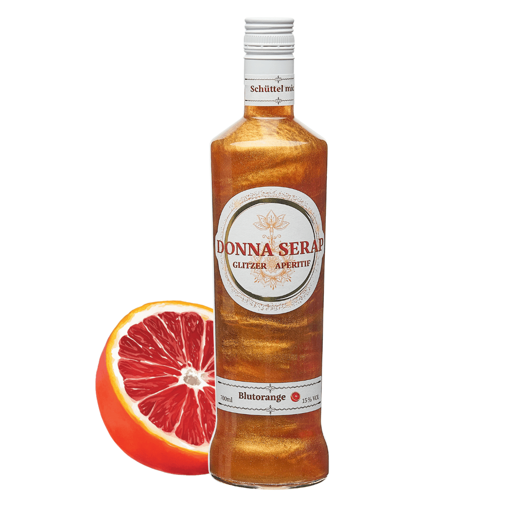 Spritz, Aperitif, Aperitivo, Glitzer Spritz, glitter Sprit, Donna Serap.