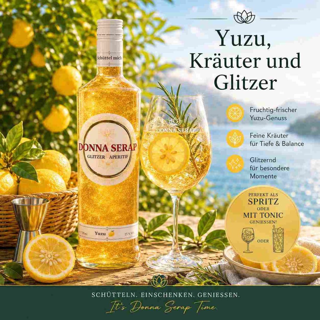 Donna Serap Spritz Yuzu Geschmack