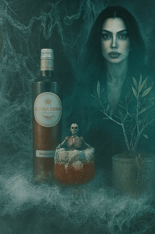 🎃 Halloween Drink mit Glitzer: Der Donna Serap Granatapfel Glitter Spritz ✨