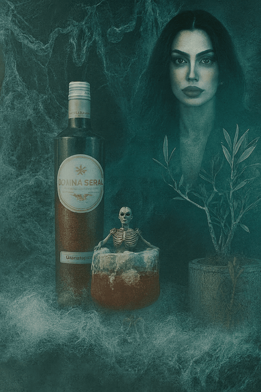 🎃 Halloween Drink mit Glitzer: Der Donna Serap Granatapfel Glitter Spritz ✨