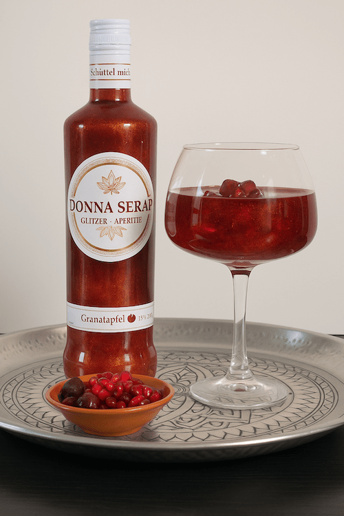 Spritz, Aperitif, Aperitivo, Glitzer Spritz, glitter Sprit, Donna Serap.