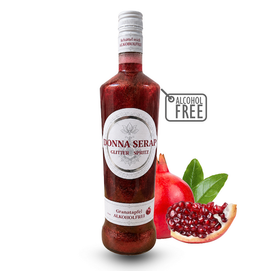 Spritz, Aperitif, Aperitivo, Glitzer Spritz, glitter Sprit, Donna Serap, Alkoholfrei 