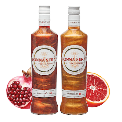 Spritz, Aperitif, Aperitivo, Glitzer Spritz, glitter Sprit, Donna Serap.