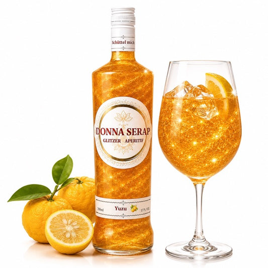 Donna Serap Glitter Spritz Yuzu – fruchtig-zitrischer Glitzer Aperitif