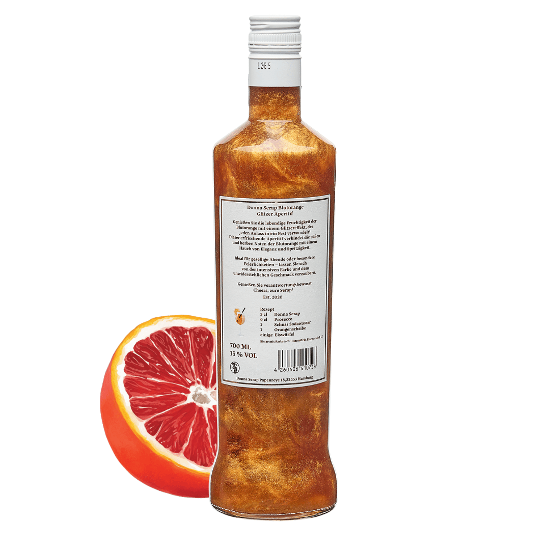Spritz, Aperitif, Aperitivo, Glitzer Spritz, glitter Sprit, Donna Serap.